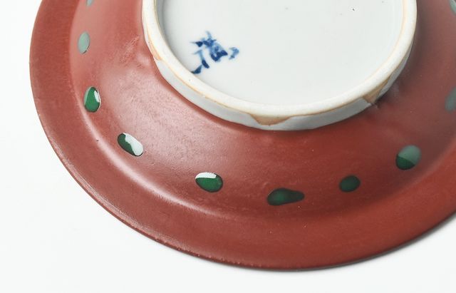 廣野俊彦 26 染付蟹渕赤塗小皿 ｜ 暮らしのうつわ花田 和食器 通販