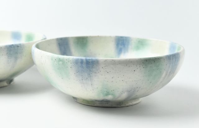 鈴木重孝 7B 青緑彩流し釉7寸鉢 ｜ 暮らしのうつわ花田 和食器 通販