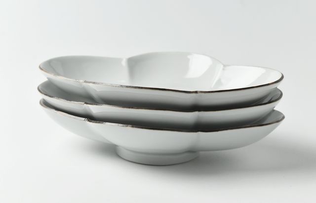 水野克俊 52 白磁口紅細木瓜皿（大） ｜ 暮らしのうつわ花田 和食器 通販