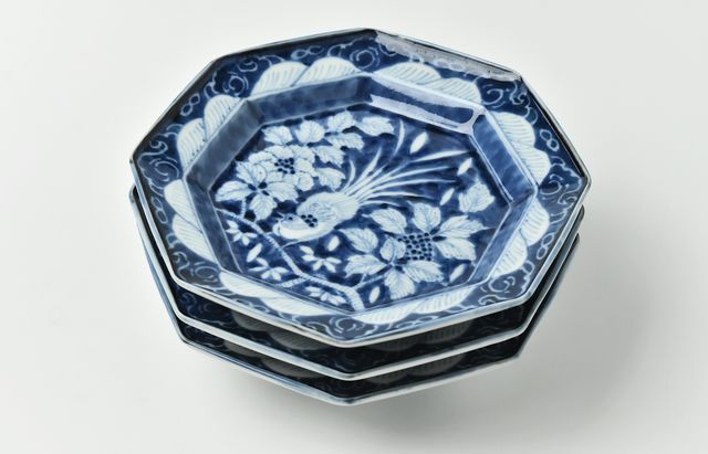岩永 浩 花鳥外濃文八角5寸皿 ｜ 暮らしのうつわ花田 和食器 通販