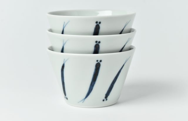 岩永浩 メダカ文小鉢 ｜ 暮らしのうつわ花田 和食器 通販