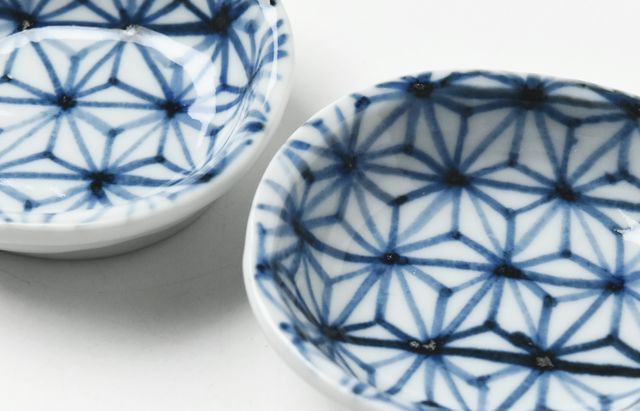 麻の葉.桜の小皿3枚セット（赤青茶） LUPICIA】オリジナル 豆皿 桜胡蝶 Small Plate | 茶器・オリジナル