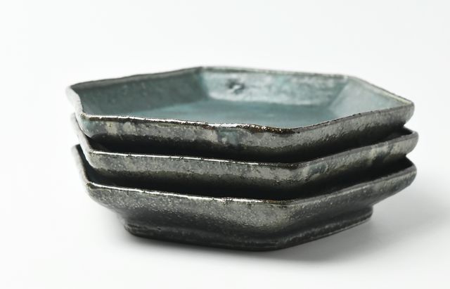 工藤和彦 95 緑粉引六角皿 ｜ 暮らしのうつわ花田 和食器 通販