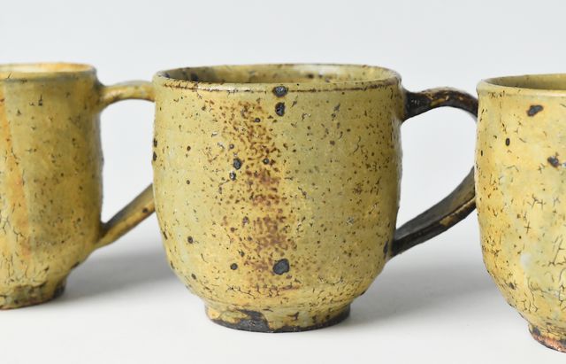 工藤和彦 61 黄粉引マグカップ ｜ 暮らしのうつわ花田 和食器 通販