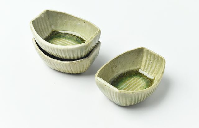 雪ノ浦裕一 12 緑釉楕円豆鉢 ｜ 暮らしのうつわ花田 和食器 通販