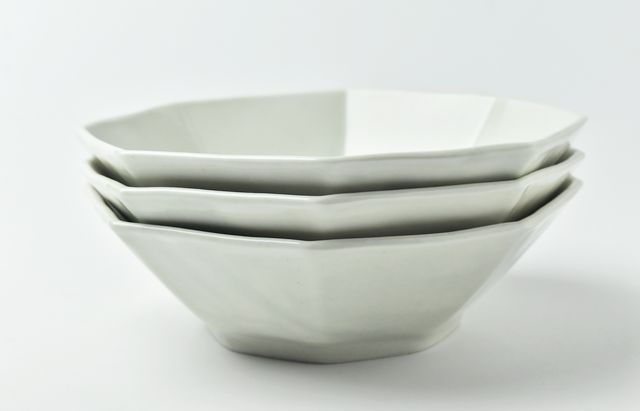 阿部春弥・みか 白磁八角鉢 ｜ 暮らしのうつわ花田 和食器 通販