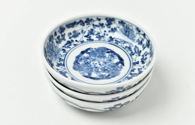 富右衛門窯「染錦草花文向付」5客揃え 【公式通販】