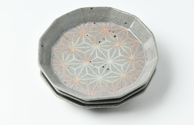 志村睦彦 39 三島麻葉文十二角5寸皿 ｜ 暮らしのうつわ花田 和食器 通販