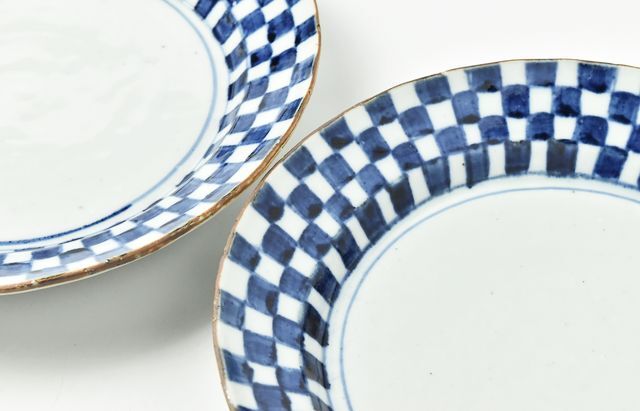 中尾万作 44 江戸格子ミート皿 ｜ 暮らしのうつわ花田 和食器 通販