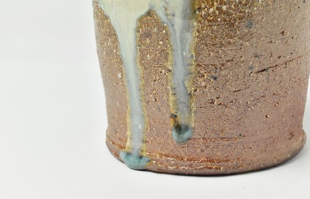 余宮隆 161B 釉流し楕円花入れ（大） ｜ 暮らしのうつわ花田 和食器 通販