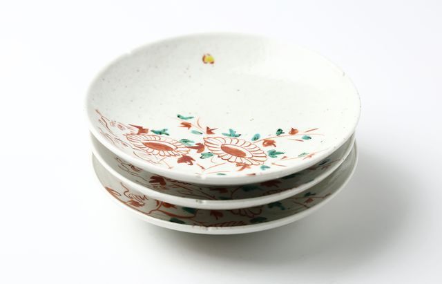 松浦コータロー　色絵　桃鹿文　木瓜皿 松浦コータロー・ナオコ展 : うつわshizenブログ