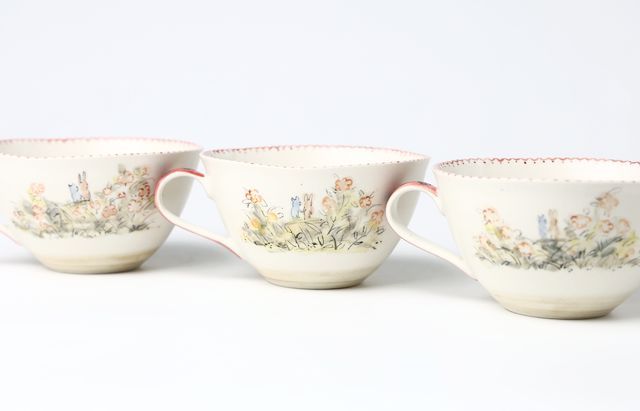 松浦ナオコ 9 猫とうさぎのスープカップ（手をつないでお散歩