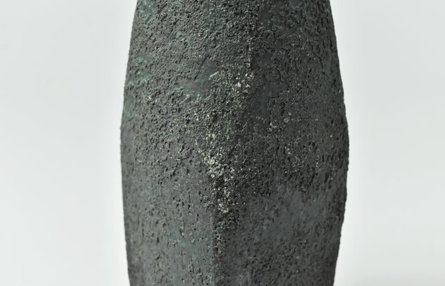 野口悦士 258 緑青 角瓶 ｜ 暮らしのうつわ花田 和食器 通販