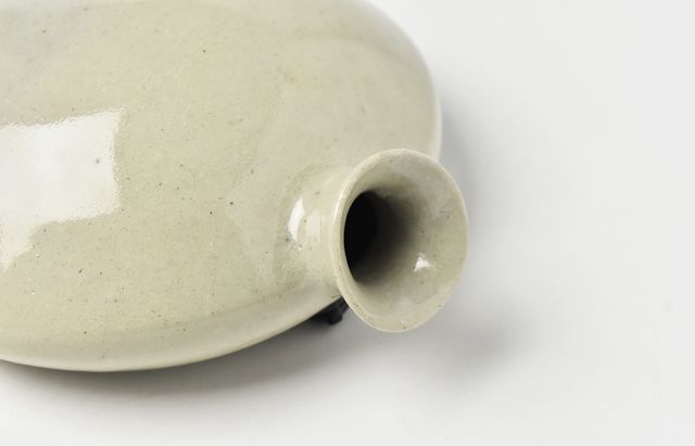 当時物 会津本郷 陶磁器 湯たんぽ 湯タンポ 花器 花入れ かまぼこ型 茶道具 当時物 会津本郷 陶磁器 湯たんぽ 湯タンポ 花器 花入れ