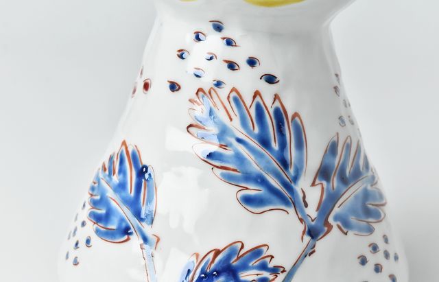 古川桜 63 花器4（色絵ムシカリ） ｜ 暮らしのうつわ花田 和食器