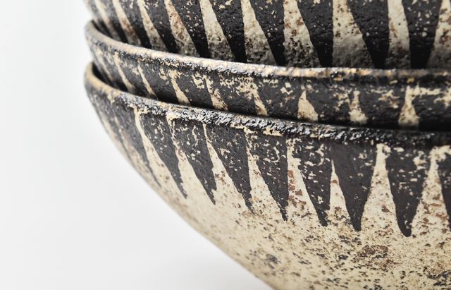 山本哲也 43 金彩釉印判オーバルボウル（大） ｜ 暮らしのうつわ花田