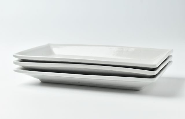 九谷青窯 5 白磁長角深皿（小） ｜ 暮らしのうつわ花田 和食器 通販