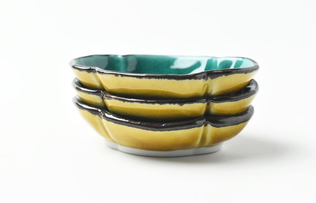 花田 色絵木瓜豆鉢（内緑） ｜ 暮らしのうつわ花田 和食器 通販