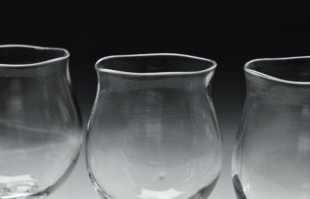 Yu-ten さざ波 グラス 足つき小 ｜ 暮らしのうつわ花田 和食器 通販