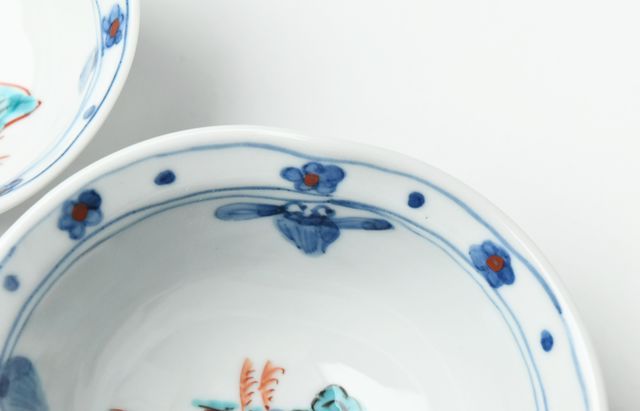 横井佳乃 27 4寸深笠鉢 色絵 鶴に翁 ｜ 暮らしのうつわ花田 和食器 通販