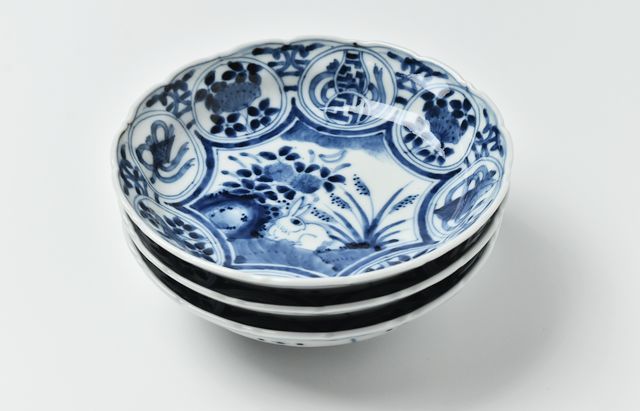 小鉢 王地山焼 染付芙蓉手花鳥文向付（売約済みです） 小鉢 王地山焼 染付芙蓉手花鳥文向付 - メルカリ