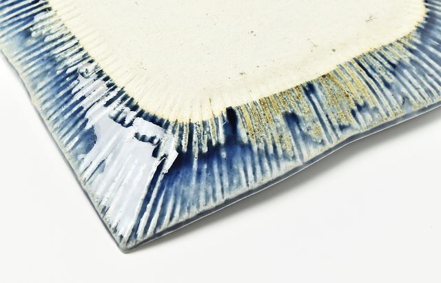 雪ノ浦裕一 2 藍釉紫陽花文四方大皿 ｜ 暮らしのうつわ花田 和食器 通販