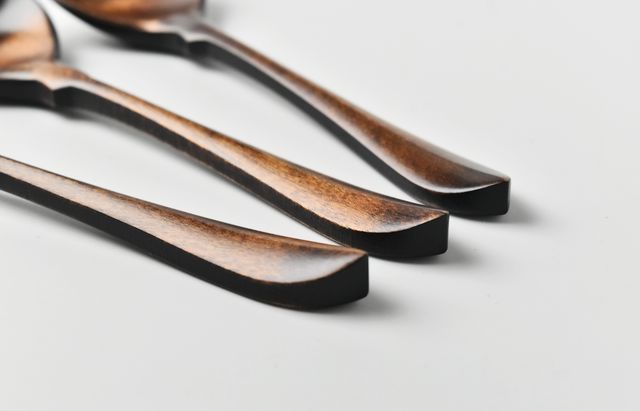 平岡正弘 スープスプーンショート イタヤカエデ（拭漆） ｜ 暮らしの