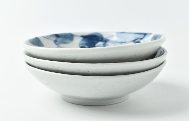 中尾万作 52 染付ひさご4.5寸皿 ｜ 暮らしのうつわ花田 和食器 通販