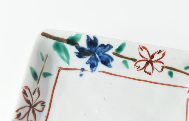 中尾万作 桜長方浅皿 ｜ 暮らしのうつわ花田 和食器 通販