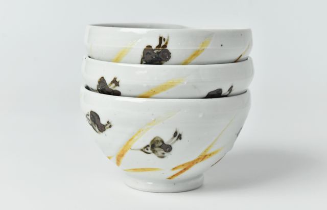 中尾万作 91 サビ秋草千鳥片口鉢 ｜ 暮らしのうつわ花田 和食器 通販