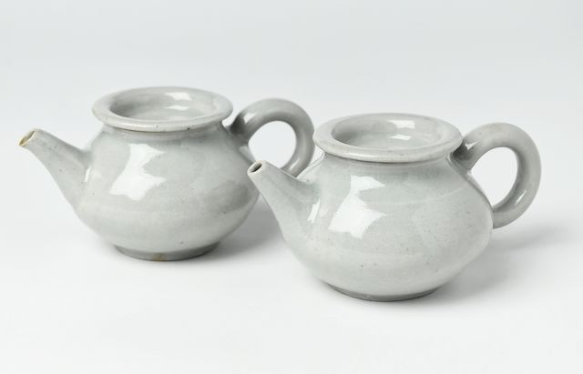 日高伸治 2A 茶壺 青白磁 ｜ 暮らしのうつわ花田 和食器 通販