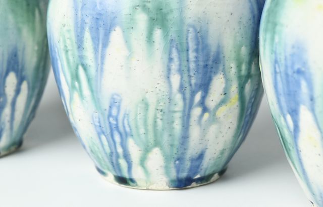 鈴木重孝 8 三彩流し釉蓋付壺（中） ｜ 暮らしのうつわ花田 和食器 通販