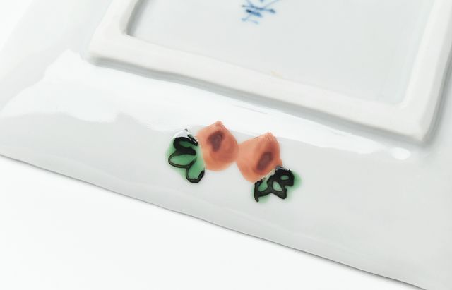 正木春蔵 タンパン呉須長角小皿 ｜ 暮らしのうつわ花田 和食器 通販