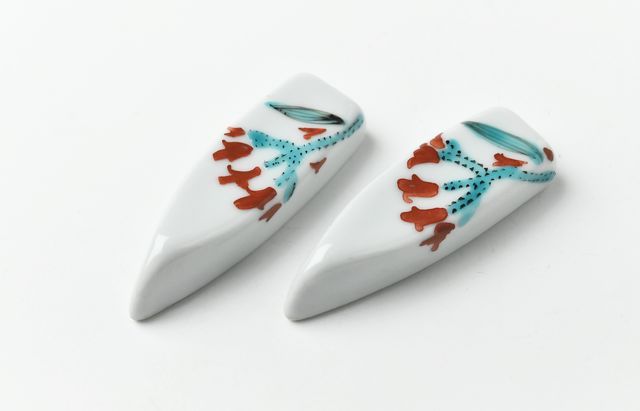 横井佳乃 73 箸置き（舟形） 色絵 さんしゅゆ ｜ 暮らしのうつわ花田