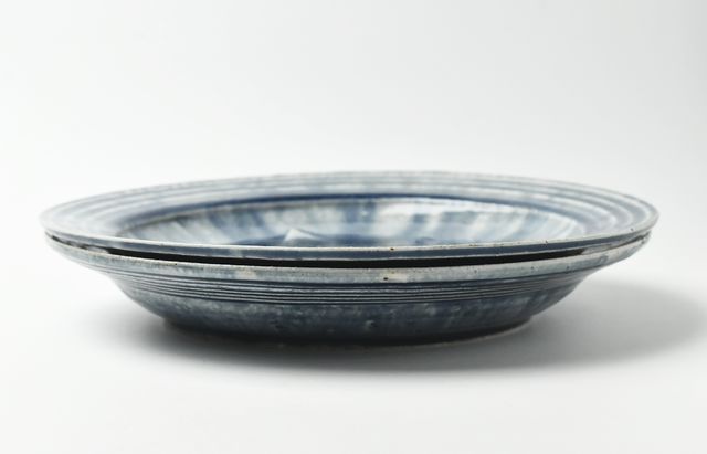 雪ノ浦裕一 3 藍釉紫陽花文大皿 ｜ 暮らしのうつわ花田 和食器 通販