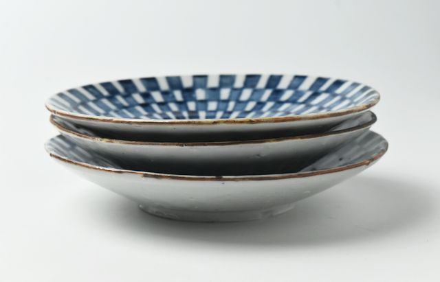 中尾万作　皿5枚セット 中尾万作 5 江戸格子5寸皿 ｜ 暮らしのうつわ花田 和食器 通販