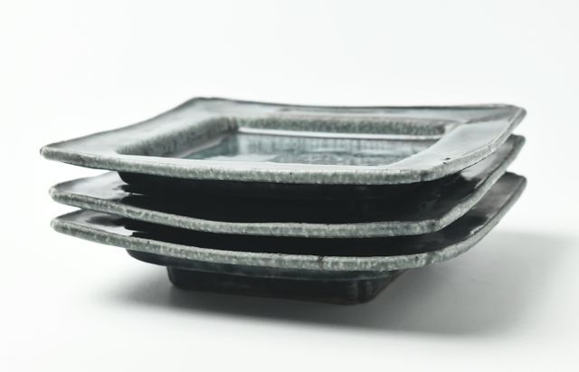 杉本太郎 16 6寸四方鍔縁鉢緑 ｜ 暮らしのうつわ花田 和食器 通販