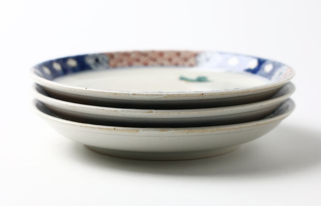 松浦コータロー 24 色絵扇猫文6.5寸皿 ｜ 暮らしのうつわ花田 和食器 通販