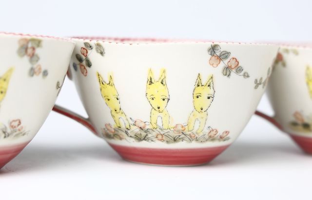 松浦ナオコ 10 オオカミのスープカップ ｜ 暮らしのうつわ花田 和食器 通販