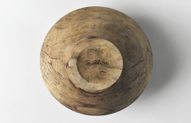 iiDA Woodturning 4 アースFin 花器オブジェ カエデ/アース無塗装