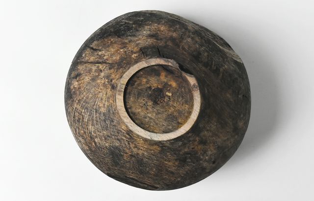 iiDA Woodturning 6 アースFin 花器オブジェ ナラ/アース無塗装（飯田