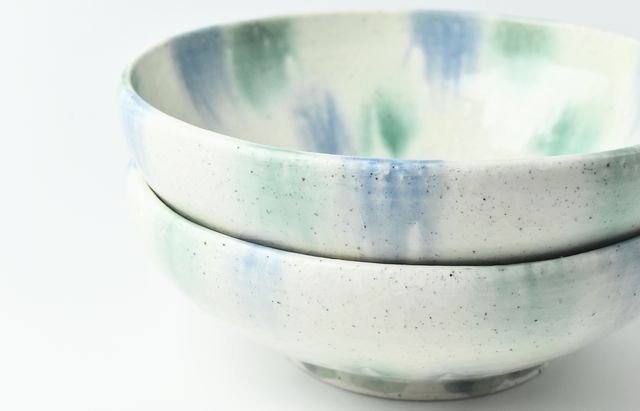 鈴木重孝 7B 青緑彩流し釉7寸鉢 ｜ 暮らしのうつわ花田 和食器 通販