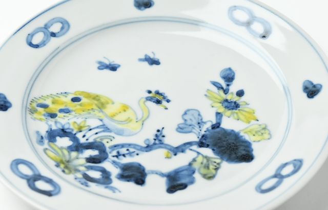 横井佳乃 12 6寸皿 色絵 孔雀 ｜ 暮らしのうつわ花田 和食器 通販