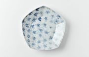 海野裕 桜花詰五角皿