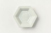 海野裕 白磁六角深小皿【H】