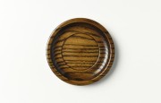 花田 すり漆4.3 厚手茶托（バラ）【H】