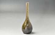 【一点もの】岸野寛 焼〆鶴首花入 7（木箱付）