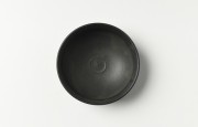 荒賀文成 黒釉馬盥小皿【H】
