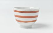 ほたる窯 朱巻煎茶碗（中）