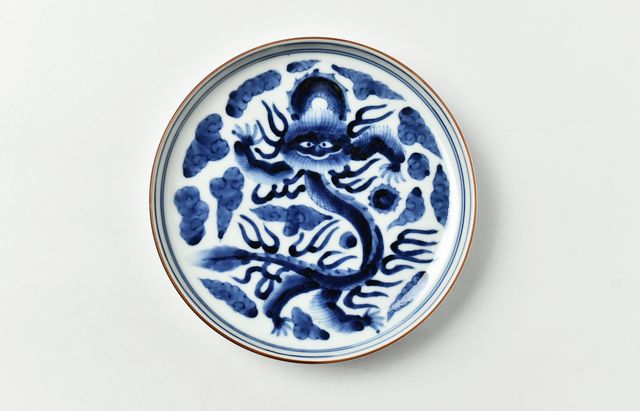 岩永浩 雲龍文突立5寸皿